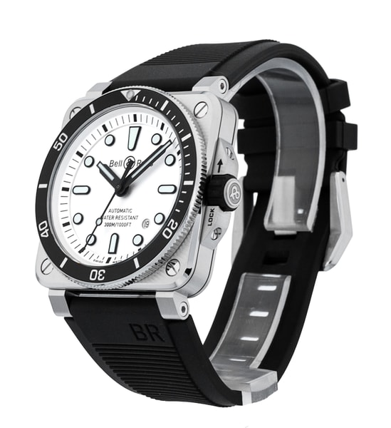 Bell and Ross BR03-92 BR0392-D-WH-ST/SRB